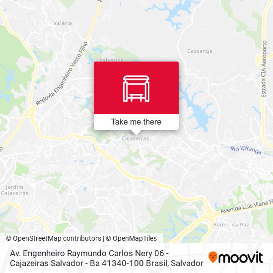 Av. Engenheiro Raymundo Carlos Nery 06 - Cajazeiras Salvador - Ba 41340-100 Brasil map
