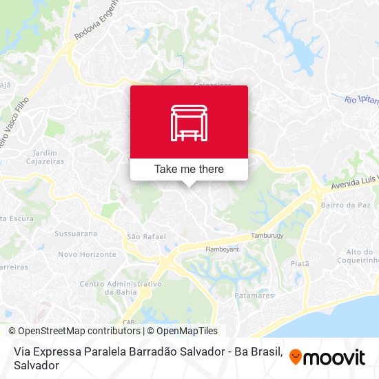 Via Expressa Paralela Barradão Salvador - Ba Brasil map