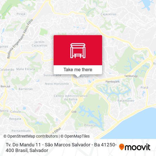 Mapa Tv. Do Mandu 11 - São Marcos Salvador - Ba 41250-400 Brasil
