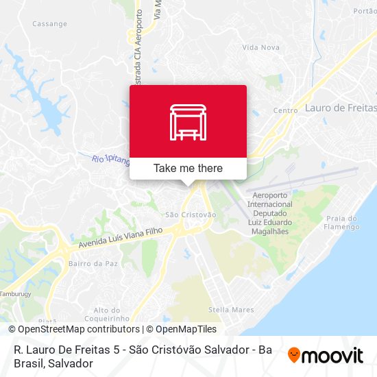 R. Lauro De Freitas 5 - São Cristóvão Salvador - Ba Brasil map