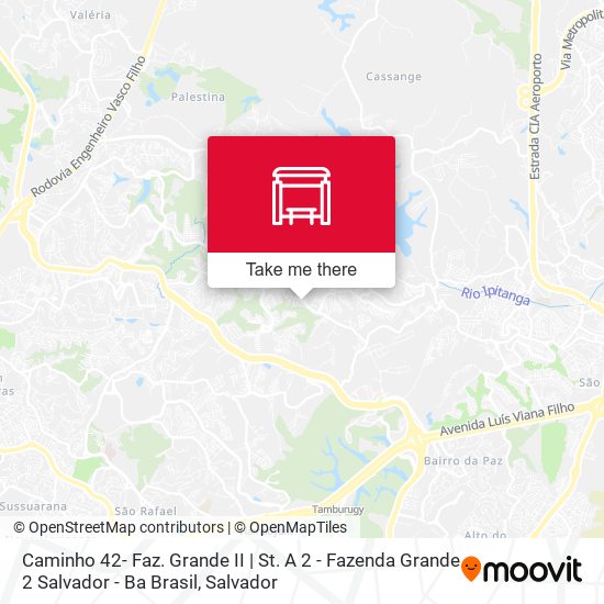 Mapa Caminho 42- Faz. Grande II | St. A 2 - Fazenda Grande 2 Salvador - Ba Brasil