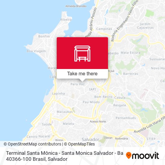 Terminal Santa Mônica - Santa Monica Salvador - Ba 40366-100 Brasil map