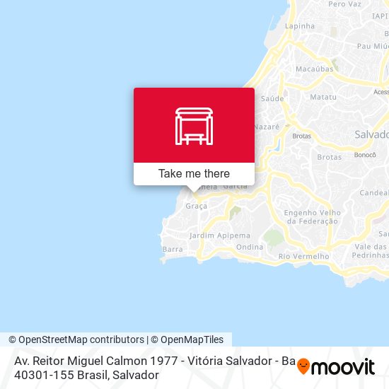 Mapa Av. Reitor Miguel Calmon 1977 - Vitória Salvador - Ba 40301-155 Brasil