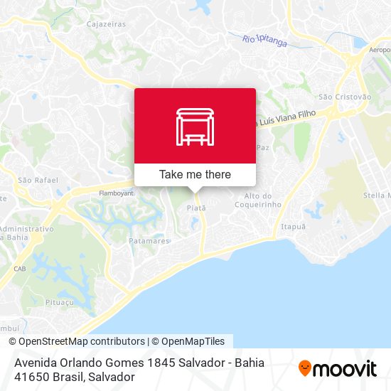 Mapa Avenida Orlando Gomes 1845 Salvador - Bahia 41650 Brasil