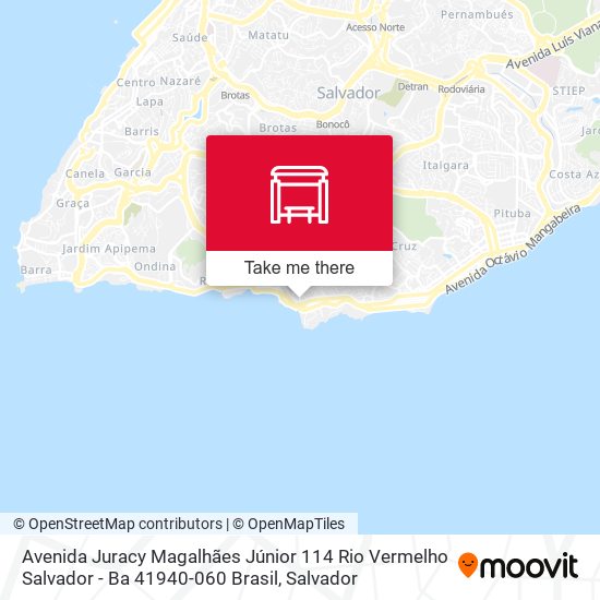 Mapa Avenida Juracy Magalhães Júnior 114 Rio Vermelho Salvador - Ba 41940-060 Brasil