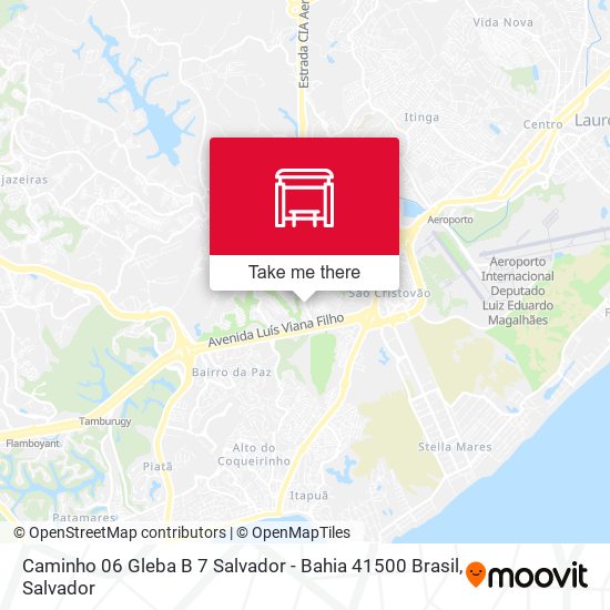 Caminho 06 Gleba B 7 Salvador - Bahia 41500 Brasil map