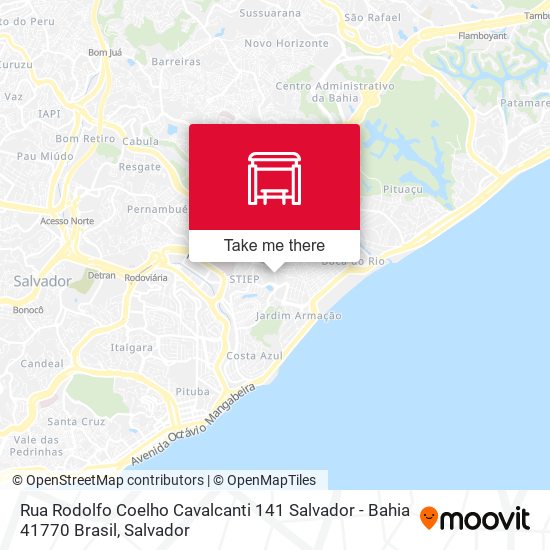 Rua Rodolfo Coelho Cavalcanti 141 Salvador - Bahia 41770 Brasil map