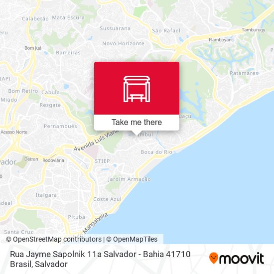Mapa Rua Jayme Sapolnik 11a Salvador - Bahia 41710 Brasil