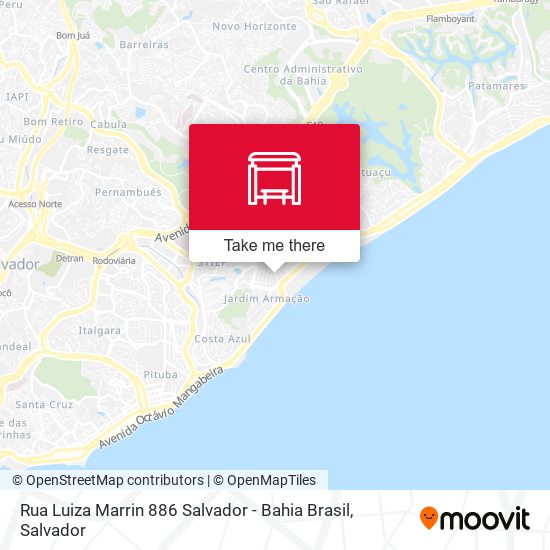 Rua Luiza Marrin 886 Salvador - Bahia Brasil map