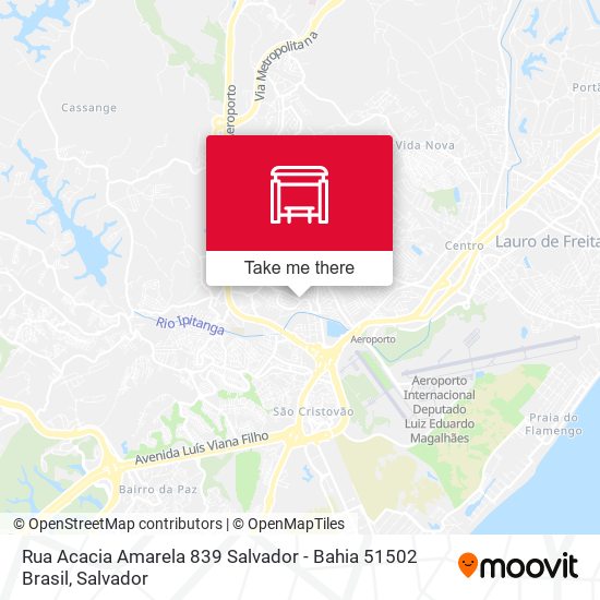 Mapa Rua Acacia Amarela 839 Salvador - Bahia 51502 Brasil