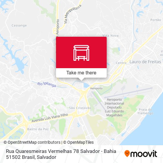 Rua Quaresmeiras Vermelhas 78 Salvador - Bahia 51502 Brasil map