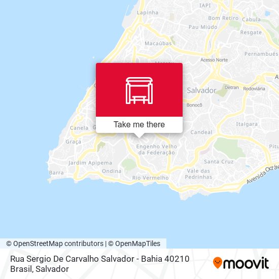 Rua Sergio De Carvalho Salvador - Bahia 40210 Brasil map