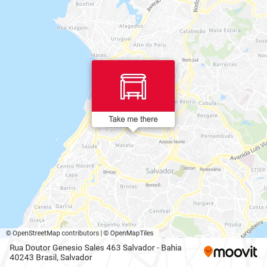 Rua Doutor Genesio Sales 463 Salvador - Bahia 40243 Brasil map