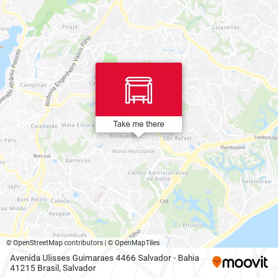 Avenida Ulisses Guimaraes 4466 Salvador - Bahia 41215 Brasil map