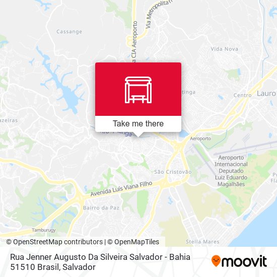 Rua Jenner Augusto Da Silveira Salvador - Bahia 51510 Brasil map