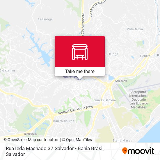 Mapa Rua Ieda Machado 37 Salvador - Bahia Brasil
