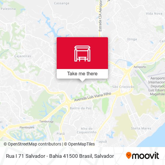 Mapa Rua I 71 Salvador - Bahia 41500 Brasil