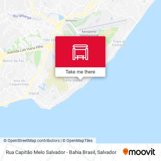 Mapa Rua Capitão Melo Salvador - Bahia Brasil