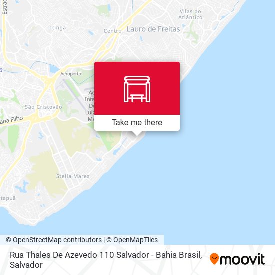 Rua Thales De Azevedo 110 Salvador - Bahia Brasil map