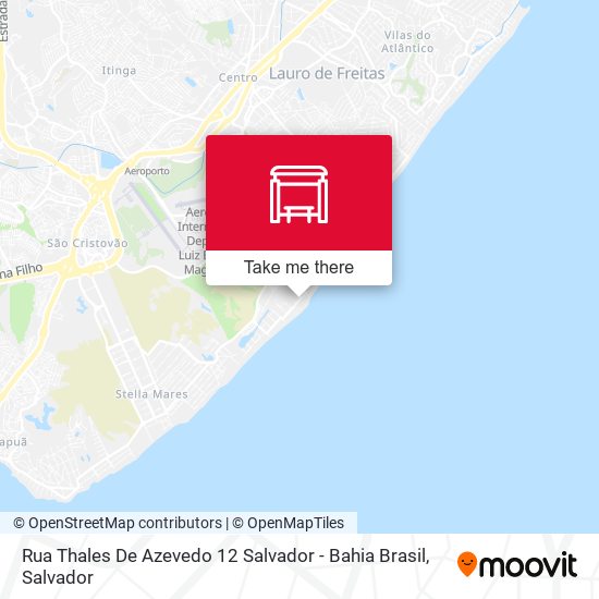 Rua Thales De Azevedo 12 Salvador - Bahia Brasil map