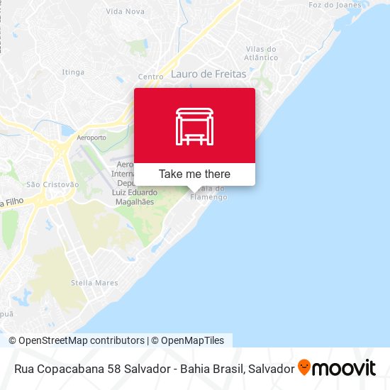 Mapa Rua Copacabana 58 Salvador - Bahia Brasil