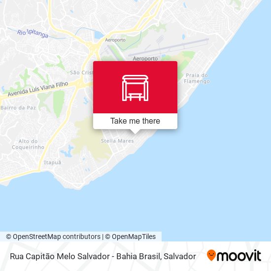 Mapa Rua Capitão Melo Salvador - Bahia Brasil