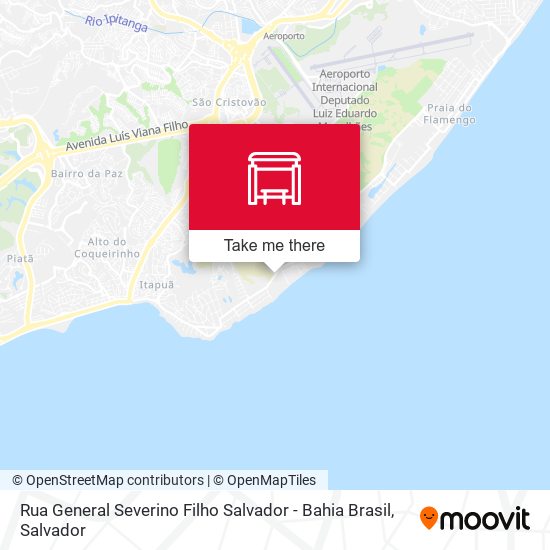 Mapa Rua General Severino Filho Salvador - Bahia Brasil