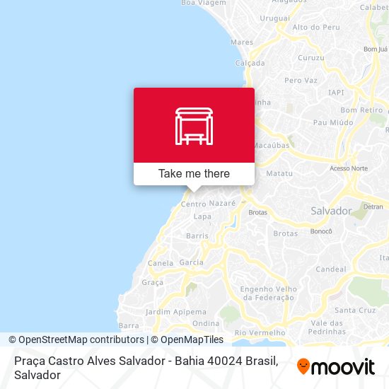 Praça Castro Alves Salvador - Bahia 40024 Brasil map