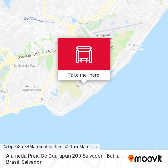 Mapa Alameda Praia De Guarapari 209 Salvador - Bahia Brasil