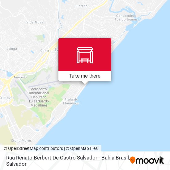 Mapa Rua Renato Berbert De Castro Salvador - Bahia Brasil