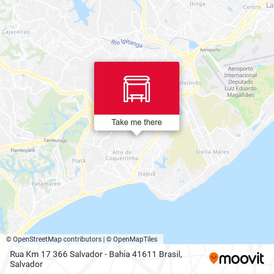 Mapa Rua Km 17 366 Salvador - Bahia 41611 Brasil