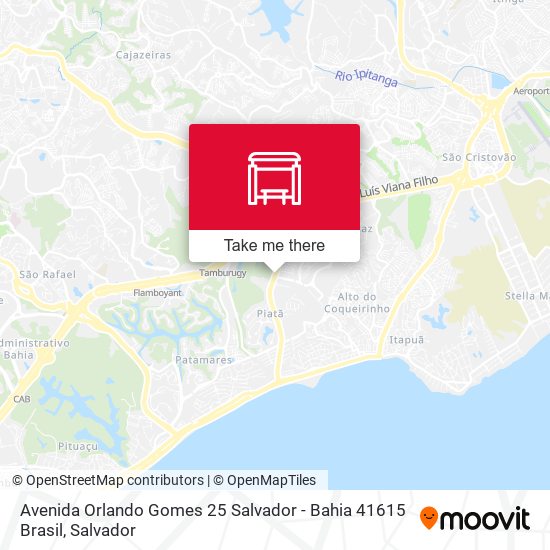 Avenida Orlando Gomes 25 Salvador - Bahia 41615 Brasil map