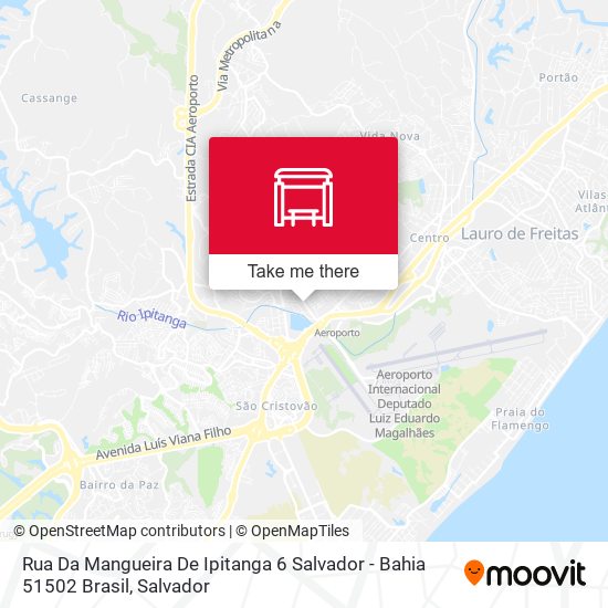 Mapa Rua Da Mangueira De Ipitanga 6 Salvador - Bahia 51502 Brasil