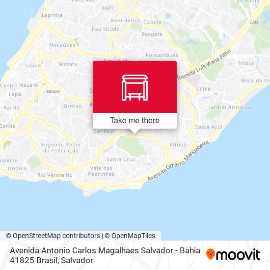 Avenida Antonio Carlos Magalhaes Salvador - Bahia 41825 Brasil map