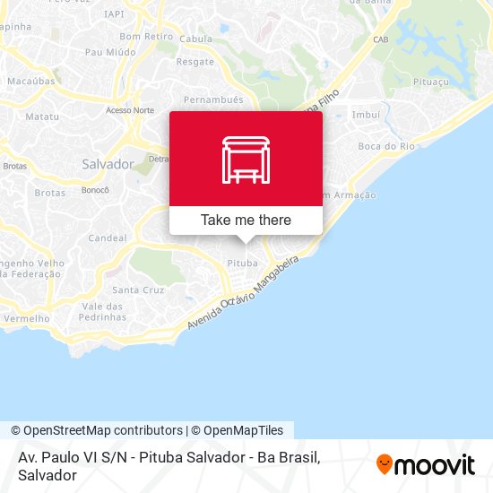 Av. Paulo VI S / N - Pituba Salvador - Ba Brasil map