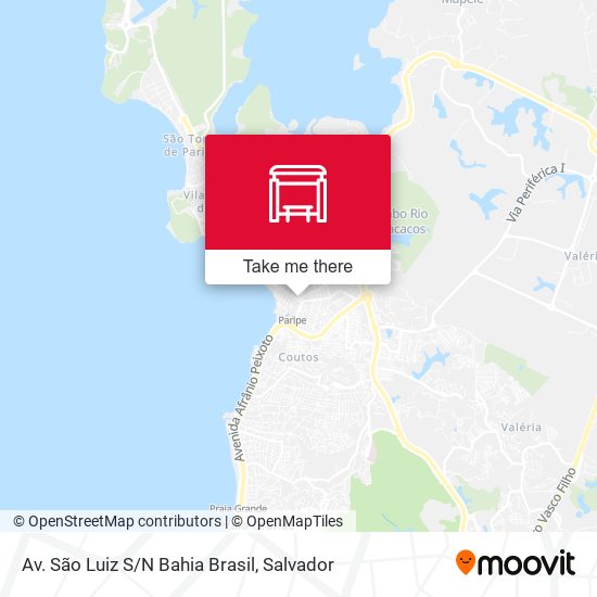 Mapa Av. São Luiz S/N Bahia Brasil