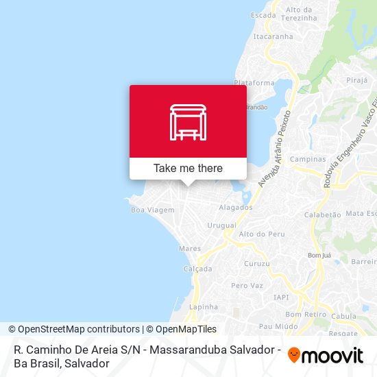 Mapa R. Caminho De Areia S / N - Massaranduba Salvador - Ba Brasil
