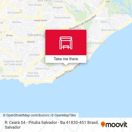 R. Ceará 54 - Pituba Salvador - Ba 41830-451 Brasil map