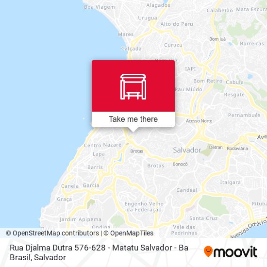 Mapa Rua Djalma Dutra 576-628 - Matatu Salvador - Ba Brasil