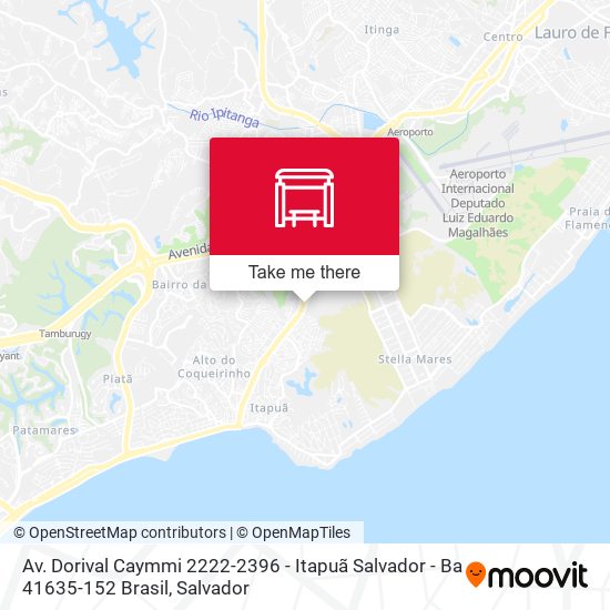 Av. Dorival Caymmi 2222-2396 - Itapuã Salvador - Ba 41635-152 Brasil map