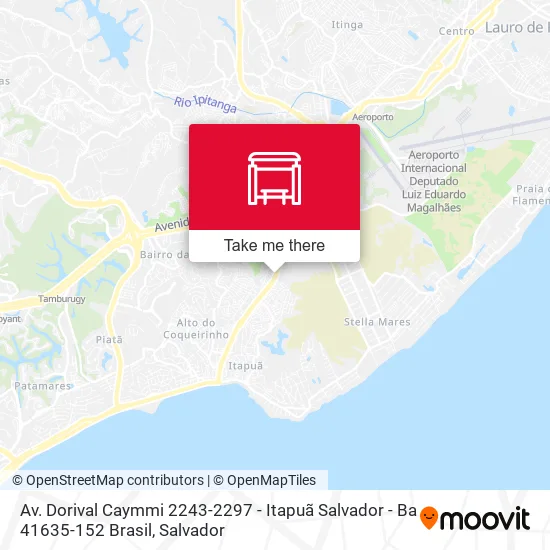 Av. Dorival Caymmi 2243-2297 - Itapuã Salvador - Ba 41635-152 Brasil map