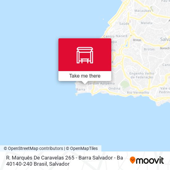 R. Marquês De Caravelas 265 - Barra Salvador - Ba 40140-240 Brasil map
