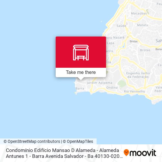 Condomínio Edifício Mansao D Alameda - Alameda Antunes 1 - Barra Avenida Salvador - Ba 40130-020 Brasil map