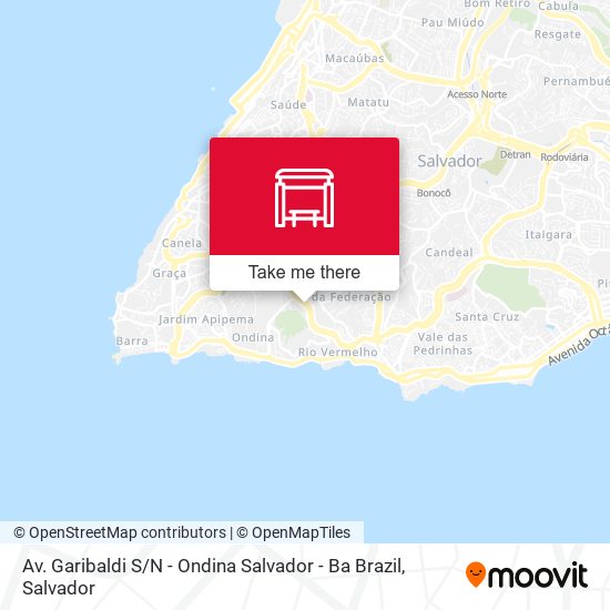 Mapa Av. Garibaldi S / N - Ondina Salvador - Ba Brazil