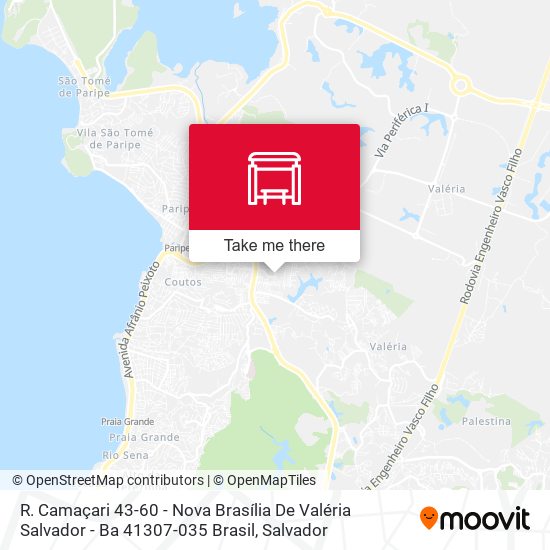 Mapa R. Camaçari 43-60 - Nova Brasília De Valéria Salvador - Ba 41307-035 Brasil