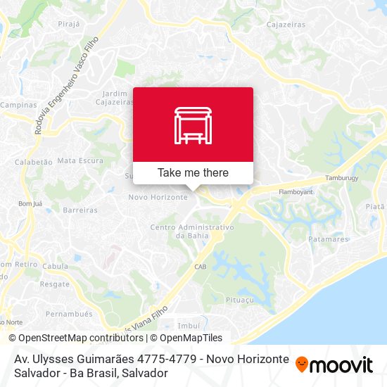 Av. Ulysses Guimarães 4775-4779 - Novo Horizonte Salvador - Ba Brasil map