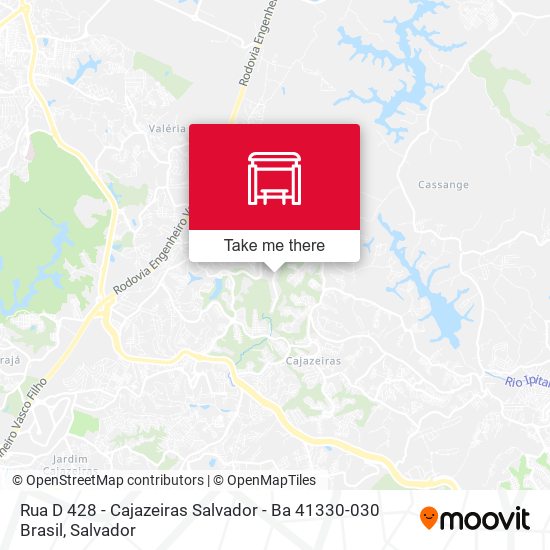Mapa Rua D 428 - Cajazeiras Salvador - Ba 41330-030 Brasil
