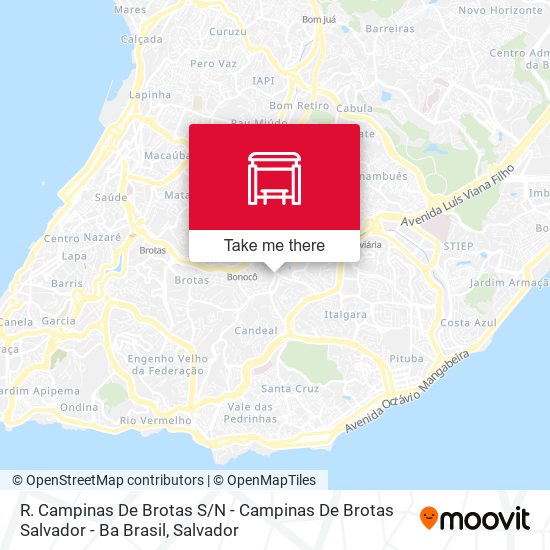 Mapa R. Campinas De Brotas S / N - Campinas De Brotas Salvador - Ba Brasil