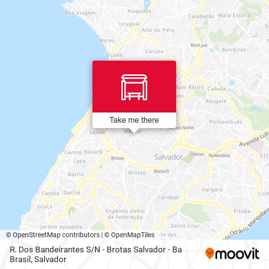 Mapa R. Dos Bandeirantes S / N - Brotas Salvador - Ba Brasil