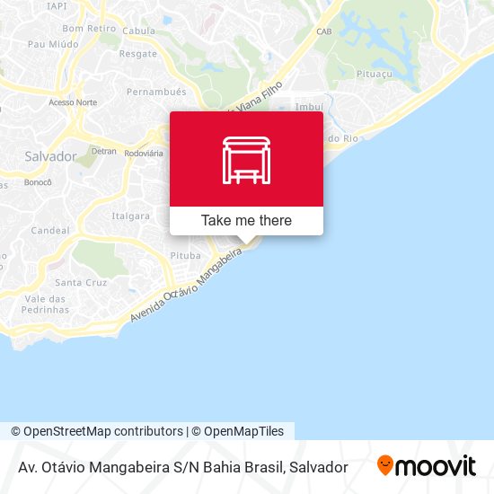 Mapa Av. Otávio Mangabeira S / N Bahia Brasil